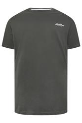 JACK & JONES Big & Tall 5 Pack Blue/Off-White/Yellow/Green/Pink Core T-Shirts | BadRhino 8