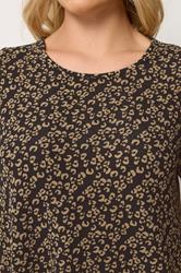 Yours Plus Size Black Leopard Print Swing T-Shirt | Yours Clothing 4