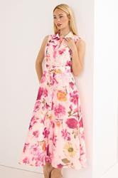 STAR Pink Floral Sleeveless Shirt Dress | StarByJM 1