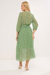 STAR Green Polka Dot Pleated Dress | StarByJM 2