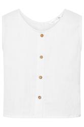 PixieGirl Petite Women's White Cotton Cheesecloth Top | PixieGirl 6