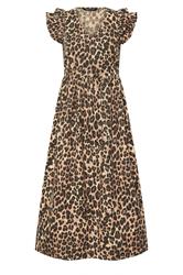 M&Co Petite Natural Brown Leopard Print Cotton Dress | M&Co 5