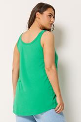 YOURS Plus Size Green Core Vest Top | Yours Clothing 2