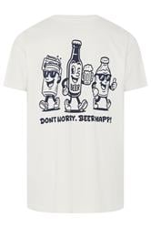 BadRhino Big & Tall Off White Beer Graphic T-Shirt | BadRhino 9
