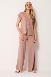LTS Tall Women's Light Pink Button Knitted Cardigan | Long Tall Sally 1