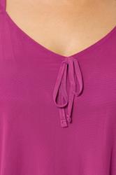 YOURS Plus Size Pink Mesh Vest Top | Yours Clothing 4