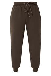 M&Co Petite Chocolate Brown Cuffed Joggers