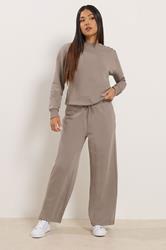 M&Co Petite Mocha Brown Wide Leg Joggers | M&Co 1