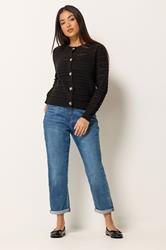 M&Co Petite Black Crochet Cardigan | M&Co 1