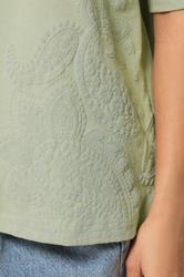 PixieGirl Petite Women's Sage Green Paisley Cotton T-Shirt | PixieGirl 4