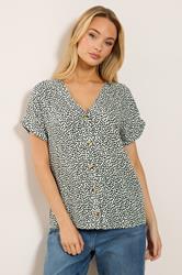 M&Co White & Black Spot Print Blouse | M&Co 3