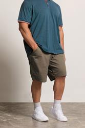 JACK & JONES Big & Tall Brown Worker Shorts | BadRhino 3