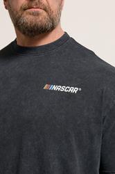 BadRhino Big & Tall Black Acid Wash Nascar Graphic T-Shirt | BadRhino 4