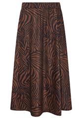 M&Co Brown Zebra Print Midi Skirt | M&Co 6