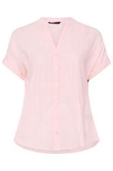YOURS Curve Pink Dobby Textured Blouse