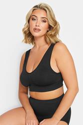 YOURS Plus Size Black Seamless Bra | Yours Clothing 2