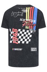 BadRhino Big & Tall Black Acid Wash Nascar Graphic T-Shirt | BadRhino 7