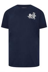 BadRhino Big & Tall Navy Blue Extra Long 'Cartoon Golf' Graphic T-Shirt | BadRhino 6
