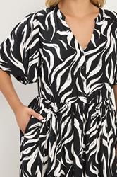 YOURS Plus Size Black Zebra Print Maxi Dress | Yours Clothing 4