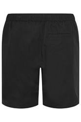 BadRhino Big & Tall Black Cotton Linen Mix Shorts | BadRhino 6