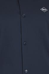 JACK & JONES Big & Tall Navy Blue Button Up Jacket | BadRhino 2
