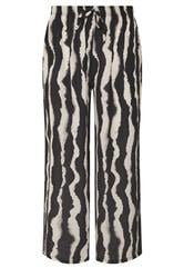 PixieGirl Petite Black Abstract Striped Wide Leg Trousers