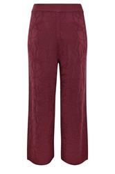 LIMITED COLLECTION Plus Size Red Rose Jacquard Trouser 6