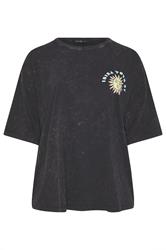YOURS curve gris lavado ácido «Solar Dreams» camisa