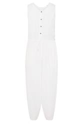 PixieGirl Petite Set White Cotton Cheesecloth Top & Balloon Trousers
