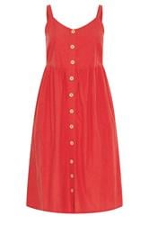 YOURS Curve Red Linen Sundress