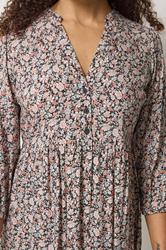 M&Co Pink Ditsy Floral Tiered Maxi Dress | M&Co 4