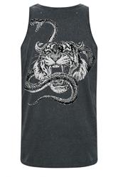 BadRhino Big & Tall Black Acid Wash Graphic Vest | BadRhino 7