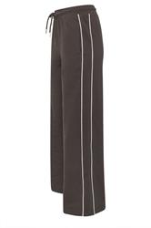 PixieGirl Petite Women's Chocolate Brown Contrast Jogger | PixieGirl 6