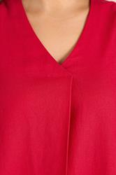 EVANS Plus Size Red Premium Linen Vest Top | Evans 5