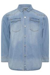 BadRhino Big & Tall Light Blue Denim Shirt | BadRhino 6