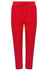 M&Co Pantalon court en lin rouge