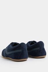 LTS Navy Blue Padded Retro Trainers In Standard Fit | Long Tall Sally 4