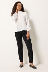 M&Co White Tie Back Blouse | M&Co 1