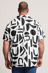 BadRhino Big & Tall Black Abstract Print Shirt | BadRhino 4