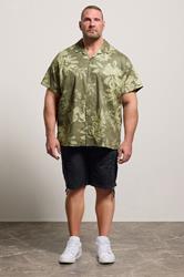 JACK & JONES Big & Tall Black Mid Rise Cargo Shorts | BadRhino 1