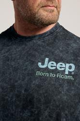 BadRhino Big & Tall Black Acid Wash 'Jeep' Graphic Vest | BadRhino 5