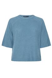 YOURS Curve Denim Blue Knitted Jumper