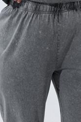 LIMITED COLLECTION Plus Size Grey Acid Wash Wide Leg Trousers | Yours Clothing 4