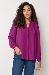 M&Co Pink Notch Neck Blouse | M&Co 3