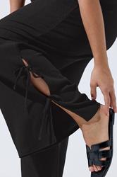 LIMITED COLLECTION Plus Size Black Tie Side Trousers | Yours Clothing 5