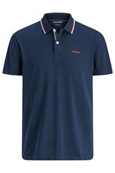 JACK & JONES Big & Tall Navy Blue Polo Shirt