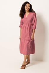 M&Co Orange Fine Stripe Tiered Maxi Dress | M&Co 1