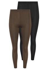 PixieGirl Petite 2 PACK Chocolate Brown & Black Leggings