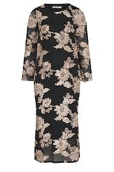 YOURS LONDON Curve Black Floral Applique Maxi Dress