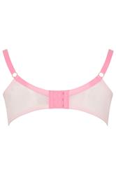 YOURS Plus Size Pink Lace Underwired Non Padded Bra | Yours Clothing 6